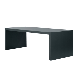 Closed Table 240 x 100 cm, musta