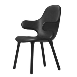 Catch Chair, mustat tammijalat, nahka