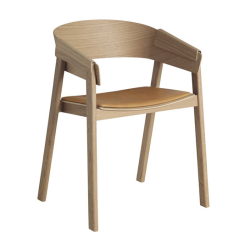 Cover armchair, nahkaverhoiltu istuin, 2 väriä