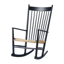 J16 Rocking Chair, musta/Natur