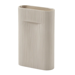 Ridge Vase, Beige, 35 cm, HETI VARASTOSSA