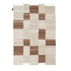 Palsta Carpet, valkoruskea, kudottu, 2 kokoa