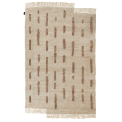 Laine Rug, solmittu, Ruskea 200x300