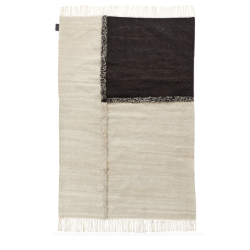 E-1027 Rug, kudottu, Musta-valkoinen, 2 kokoa