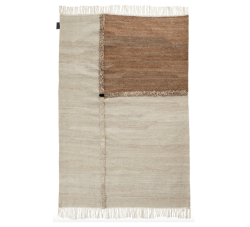 E-1027 Rug, kudottu, Ruskea-valkoinen, 2 kokoa