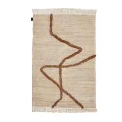 Vuoristo Rug, solmittu, Ruskea, 2 kokoa