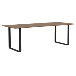 70/70 Table 225 cm, Solid Smoked Oak, 4 jalkaväriä