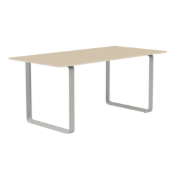 70/70 Table 170 cm, Oak veneer, 4 väriä