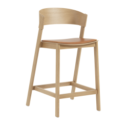 Cover Counter Stool, Cognac leather