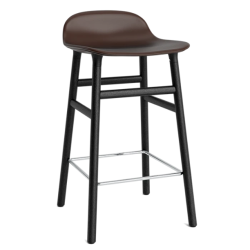 Form Barstool 65 cm, verhoiltu musta tammi