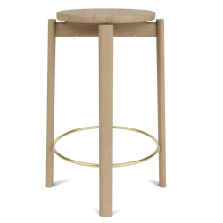 Passage Counter Stool tammi, 3 jalkatukiväriä