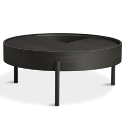 Arc Coffee table ø 89 cm, musta