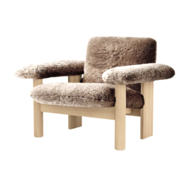 Brasilia Lounge Chair, Sheepskin, Low back, 6 vaihtoehtoa