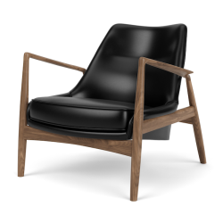 The Seal Lounge Chair Low Back, Pähkinä, 3 väriä