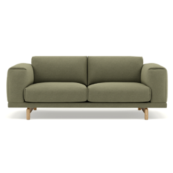 Rest Sofa 2-Seater, tammi, Ocean