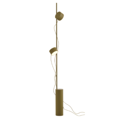 Post Floor Lamp, Brown Green