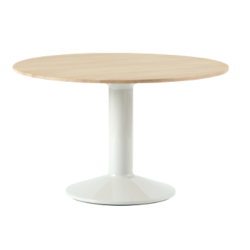 Midst Table, ø 120 cm, tammi, 3 jalkaväriä