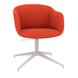 Fiber Soft Armchair Swivel Base w. Return and Tilt, Ecriture
