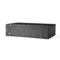 Plinth Table Low, Black Marquina