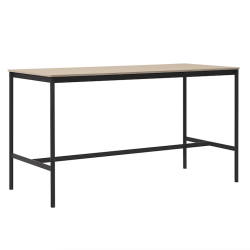 Base High Table 190x85x105, tammi / musta
