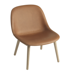 Fiber Lounge Chair, verhoiltu, puujalat, 4 vaihtoehtoa