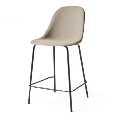 Harbour Counter Side Chair, verhoiltu, musta teräsrunko