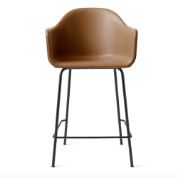 Harbour Counter Chair, verhoiltu, musta teräsrunko, 3 vaihtoehtoa