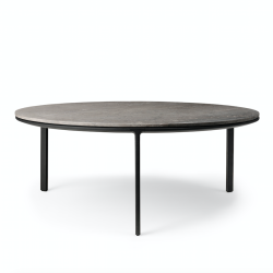 Vipp 425 Coffee Table 90, Light Grey Marble