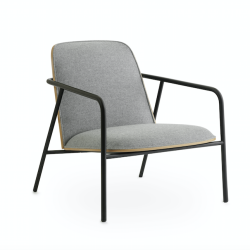 Pad LoungeChair, Low, harmaa/tammi