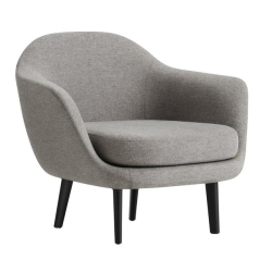 Sum Armchair, mustat jalat, 6 vaihtoehtoa