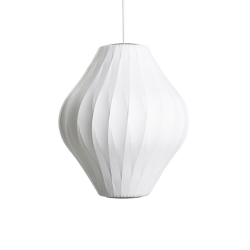 Nelson Pear Crisscross Pendant, 2 kokoa