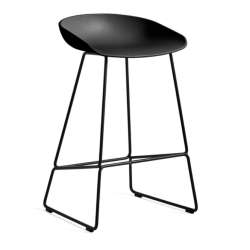 AAS 38 baarituoli 65, musta runko, 3 istuinväriä