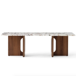 Androgyne Lounge Table, Calcatta viola, 3 puuväriä