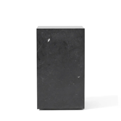 Plinth Table Tall, Black Marquina