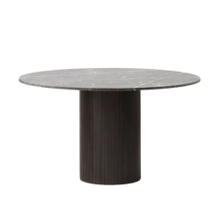 Cabin round table, tumma tammi, 2 kansiväriä