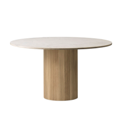 Cabin round table, vaalea tammi, 2 kansiväriä